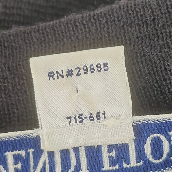 Pendleton Black Wool Knit Cardigan Womens M Pink Silk Trim Long Sleeve Vintage - Picture 8 of 10